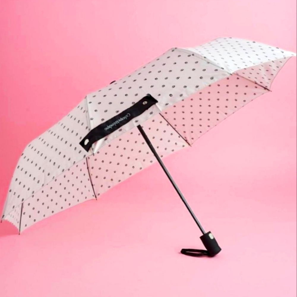 ☔ Umbrella - Catherine Malandrino NWT Black & White Auto Open Retro Spring